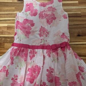 Gymboree Pink Floral Dress with Bow